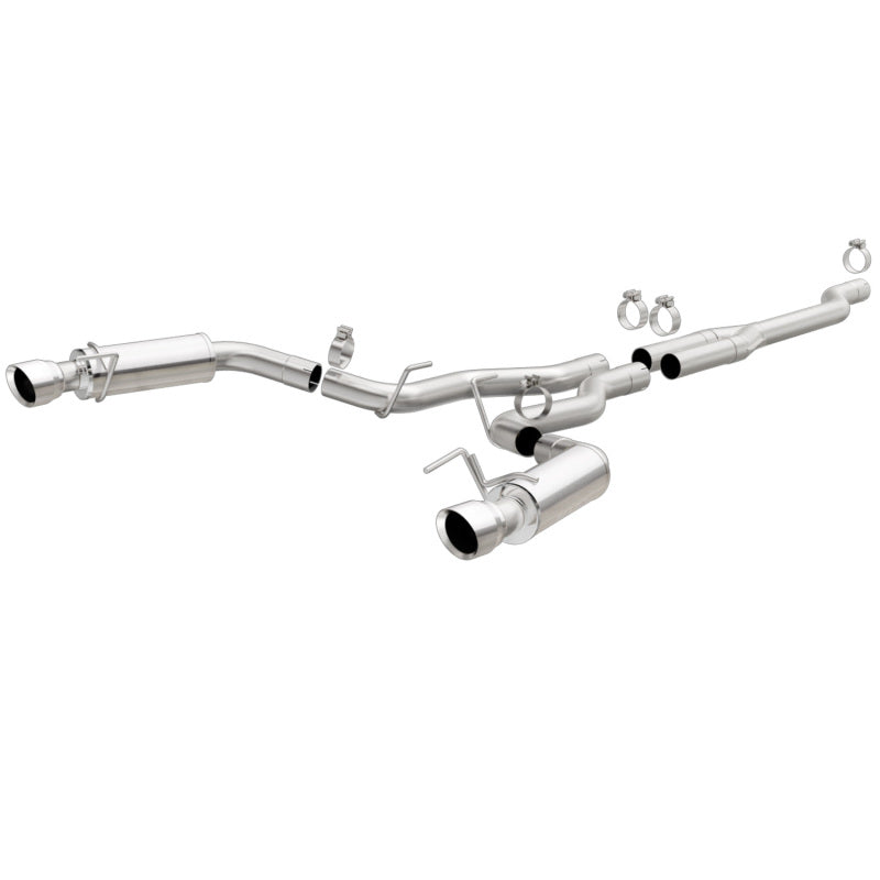 Magnaflow Cat Back Stainless Steel 2.5in Competition Exhaust 4.5in Tips for 2015 Ford Mustang Ecoboost - OneFastShop