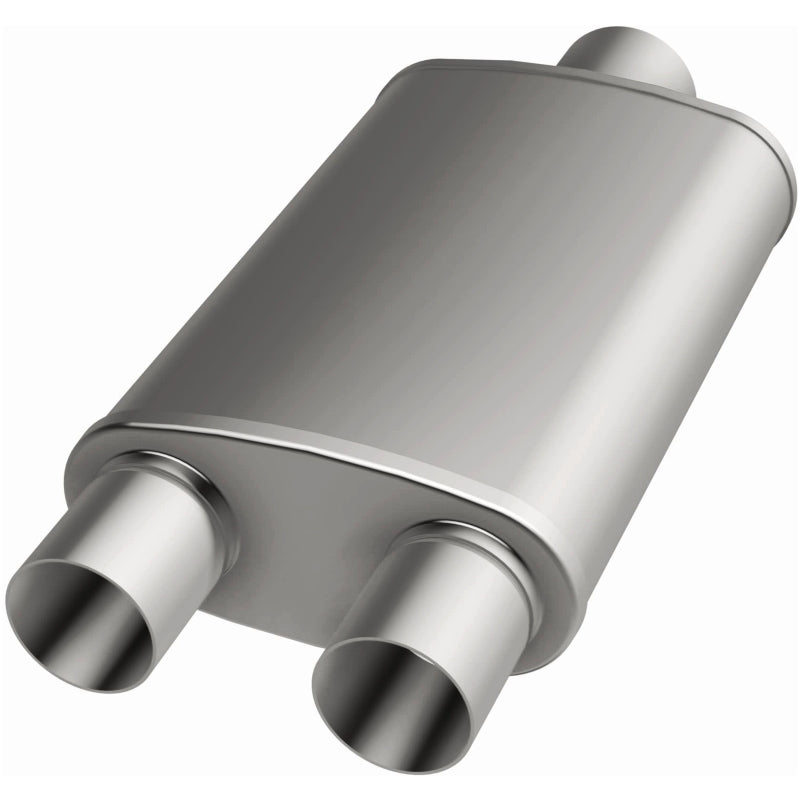 MagnaFlow Performance Muffler Stainless Steel 14X5X8-3X2.5/2.5 C/D - Compatible with Various Chevrolet, Dodge, Ford, and GMC Models