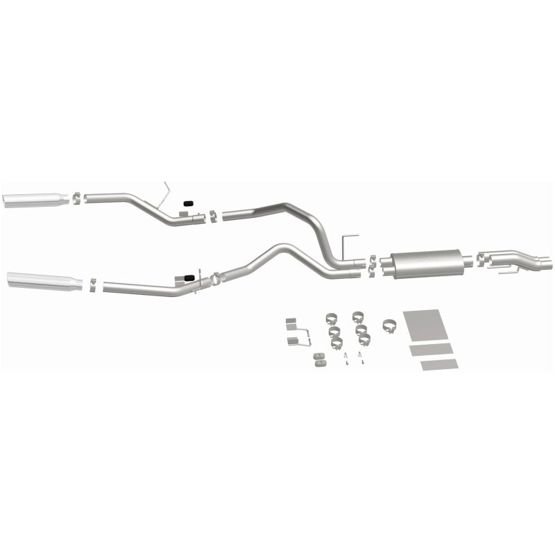 Magnaflow Catback Exhaust System for 2011-2014 Ford F-150 3.7L 5.0L 6.2L Dual Split Rear Exit with 3.5in Stainless Steel Tips - OneFastShop