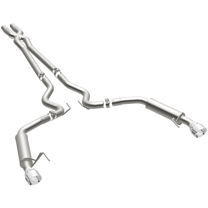 Magnaflow Cat Back Exhaust System SS 2.5in Competition Dual Split Polished 4.5in Tips 2015-2017 Ford Mustang V6 3.7L - OneFastShop
