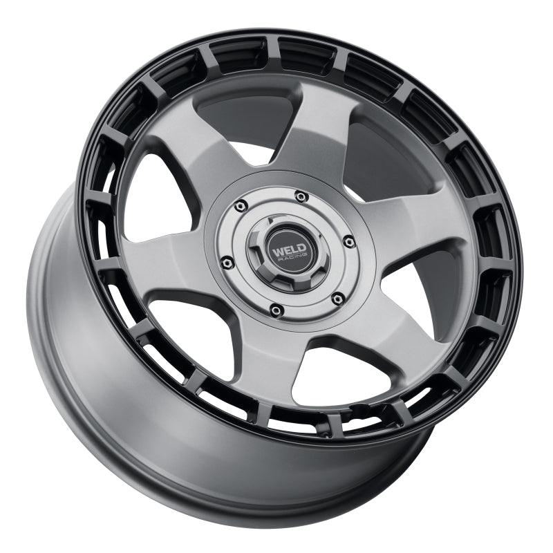 Weld Ridge Flow-Formed Wheel 20x9 - 5x127 / 5x139.7 ET0 Satin Gunmetal / Satin Black Ring, image 2