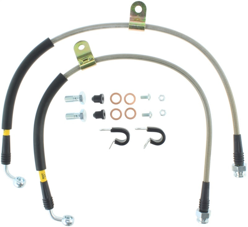Stoptech Stainless Steel Front Brake Lines for 97-05 Ford F-150 - OneFastShop