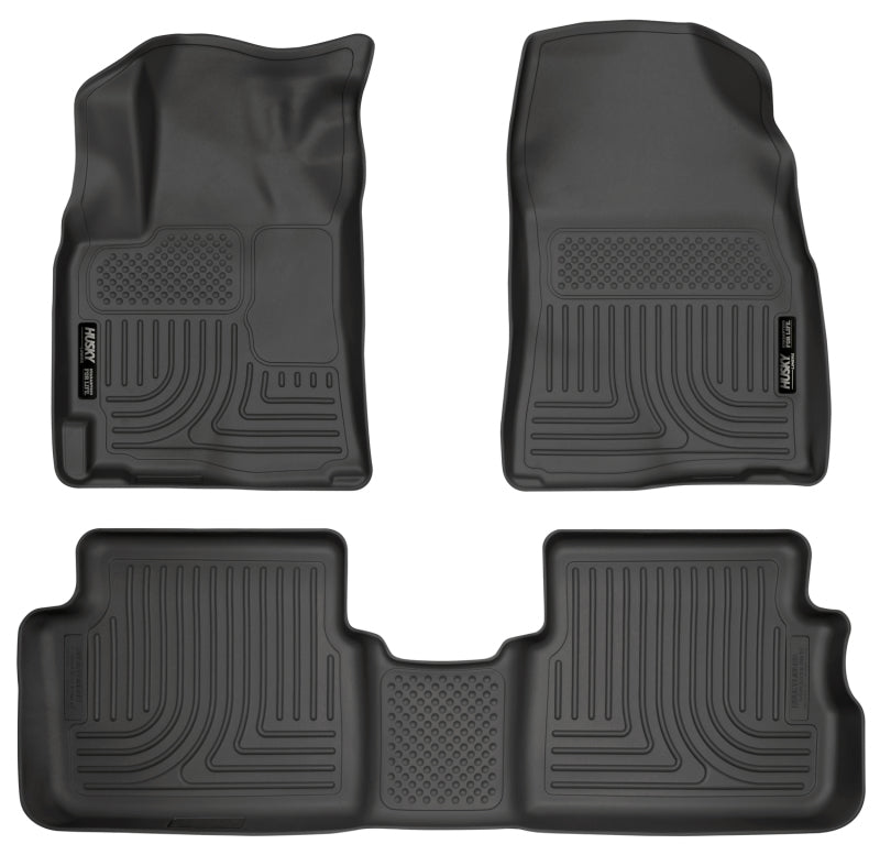 Husky Liners WeatherBeater Combo Black Floor Liners for 09-12 Toyota Corolla/Matrix/Pontiac Vibe (FWD) - OneFastShop