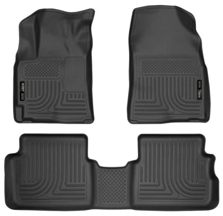 Husky Liners WeatherBeater Combo Black Floor Liners for 09-12 Toyota Corolla/Matrix/Pontiac Vibe (FWD) - OneFastShop