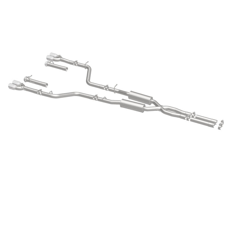 Magnaflow Cat-Back Exhaust System SS 2.5in Quad Split Rear 3.5in Tip for 2015 Dodge Challenger R/T 5.7L - OneFastShop