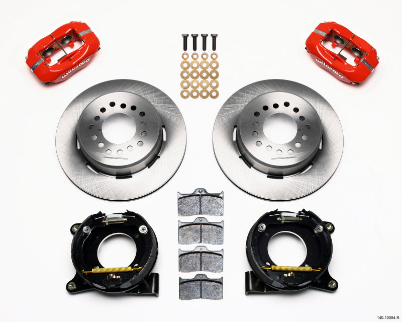 Wilwood Forged Dynalite P/S Park Brake Kit Red 2.42 Offset 5-Lug for Chevy C-10 1975-1986 - OneFastShop