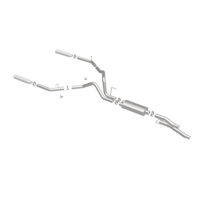 Magnaflow Exhaust System with Dual Split Rear Exit - 09 Ford F-150 EC-CC/SB