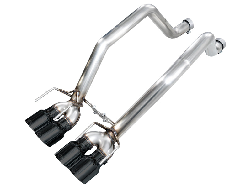 AWE Tuning Track Edition Axle-Back Exhaust - Chevrolet Corvette Z06 / ZR1 2006-2013 - Diamond Black Tips