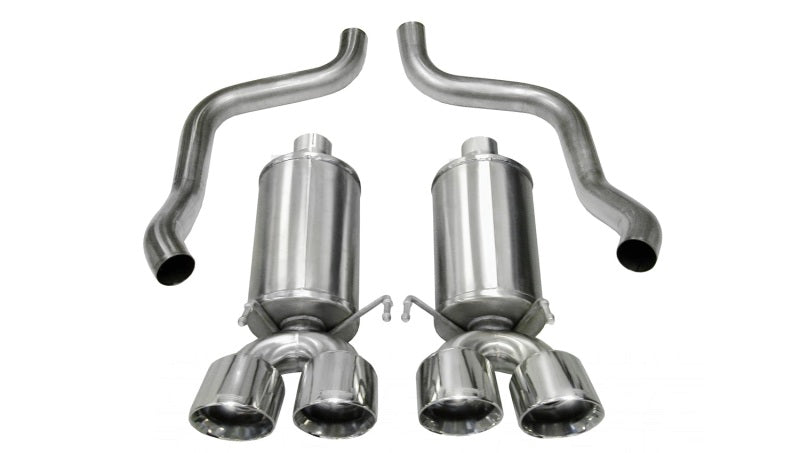 Corsa Performance Polished Xtreme Axle-Back Exhaust for Chevrolet Corvette C6 6.2L V8 (2009-2013) - OneFastShop