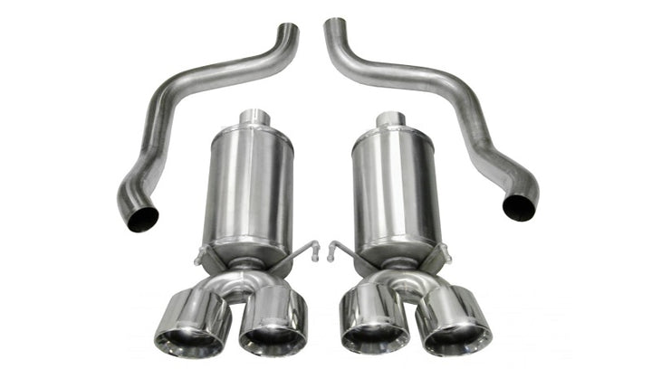 Corsa Performance Polished Xtreme Axle-Back Exhaust for Chevrolet Corvette C6 6.2L V8 (2009-2013) - OneFastShop