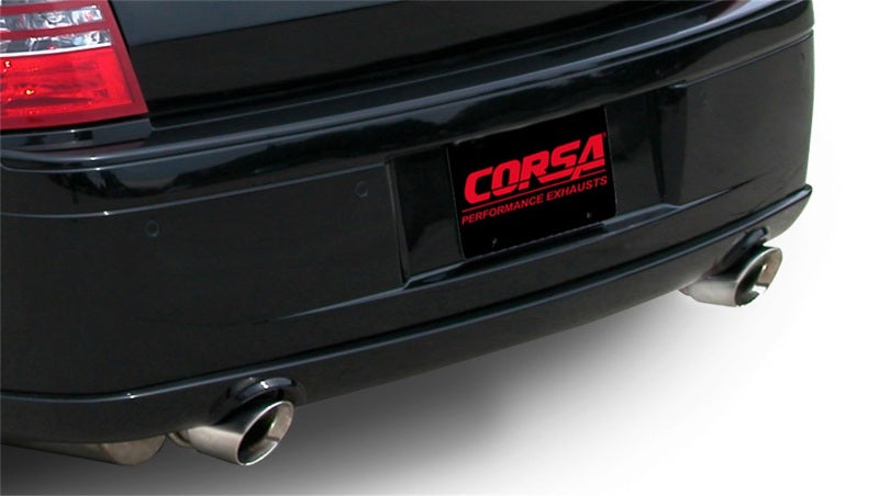 CORSA Performance Polished Xtreme Cat-Back Exhaust for 2006-2010 Dodge Charger SRT-8 6.1L V8 No Towing Hitch