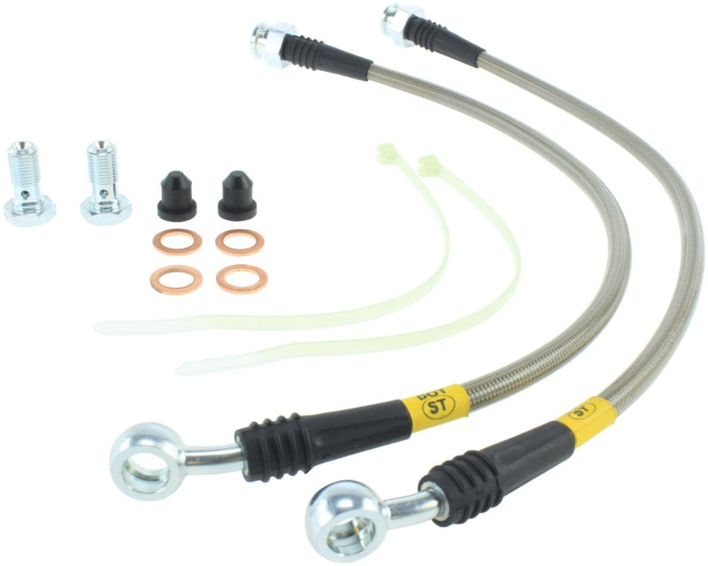 Stoptech Stainless Steel Front Brake Lines for 05-10 Jeep Grand Cherokee and Commander Models - OneFastShop