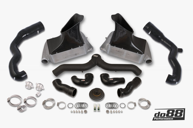 do88 BigPack Black Y-Pipe Intercooler Kit with Inlet Hoses - Porsche 911 Turbo / GT2 (997.1) 2007-2009