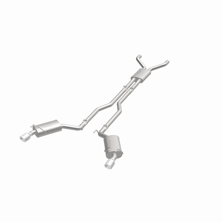 MagnaFlow Cat-Back Exhaust System Stainless Dual Split Rear Exit 4in Tips - 11-15 Chevy Camaro 3.6L V6 - OneFastShop