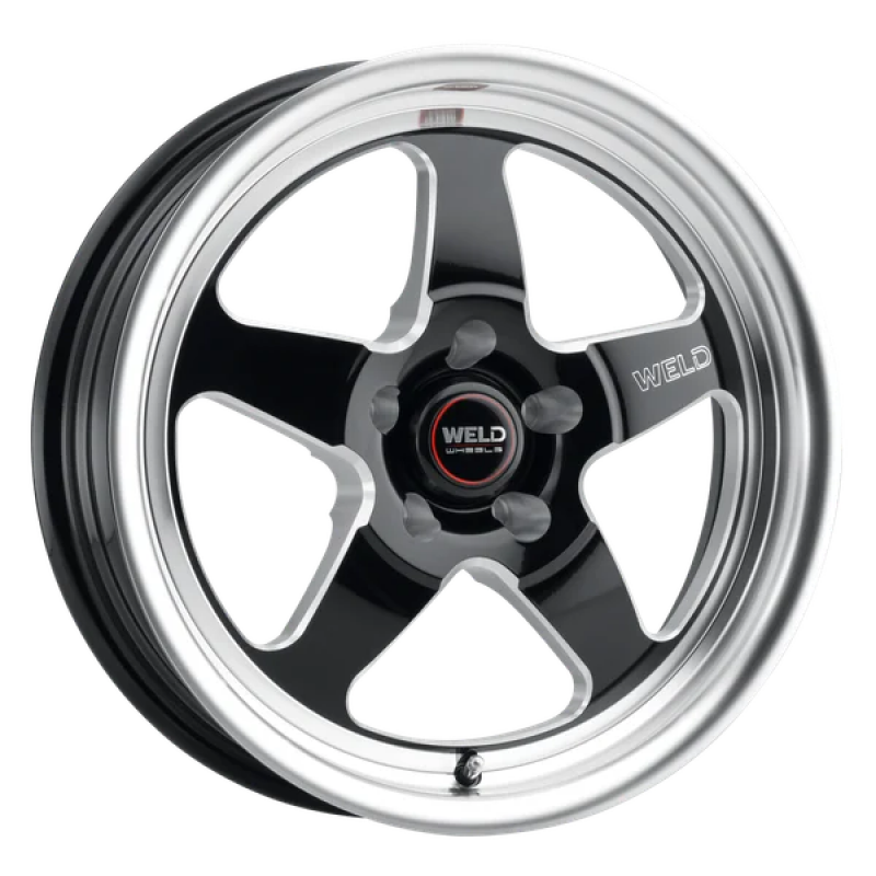 Weld Ventura Drag S155 Flow Formed Wheel 17x10 - 5x120 +42 - Gloss Black Milled