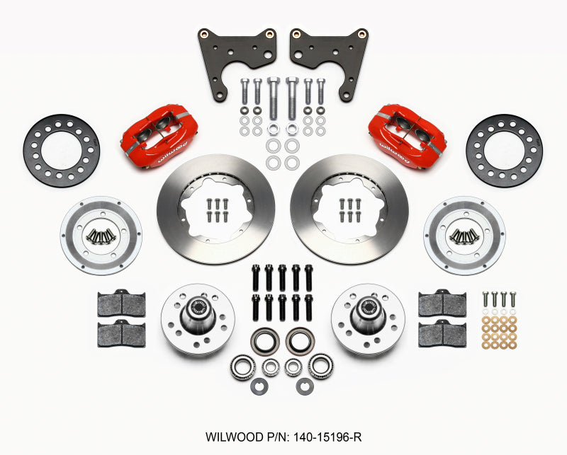 Wilwood Forged Dynalite Front Kit 11.00in Red for 65-72 Chrysler Dodge Plymouth C Body - OneFastShop