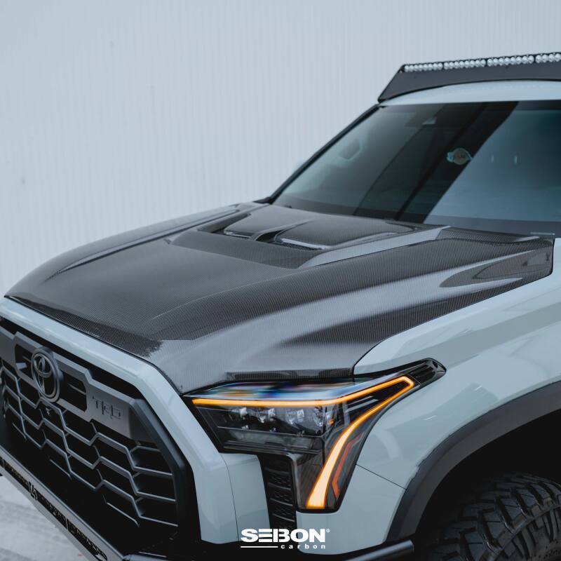 Seibon RR-Style Carbon Fiber Hood for Toyota Tundra/Sequoia 22-24/23-24