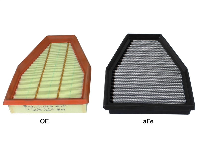 aFe Magnum FLOW OE Replacement Air Filter Pro DRY S for 12-15 Porsche 911 (991) H6 3.4L/3.8L