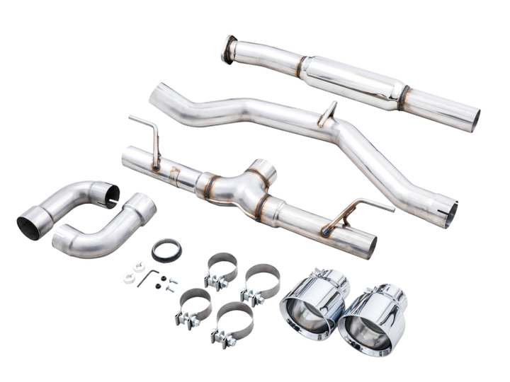 AWE Subaru BRZ/ Toyota GR86/ Toyota 86 Track Edition Cat-Back Exhaust- Chrome Silver Tips.