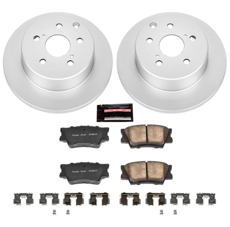 PowerStop Rear Z17 Evolution Geomet Coated Brake Kit for 10-12 Lexus HS250h - OneFastShop