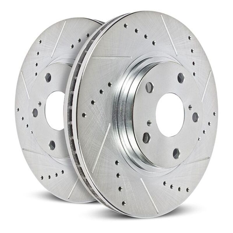 Stoptech Rear Right Drilled Slotted Rotor 2023-2024 F250 - OneFastShop