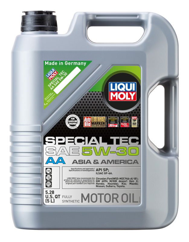 LIQUI MOLY 5L Special Tec AA Motor Oil SAE 5W30 for Acura Integra, BMW 3-Series, Buick Enclave, Cadillac CTS & More - OneFastShop