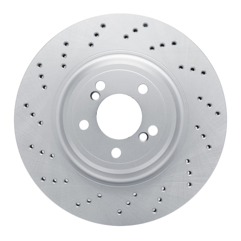 DFC Rear Left Drilled Brake Rotor - BMW M2 / M3 / M4 2015-2020 - GeoSpec Coated