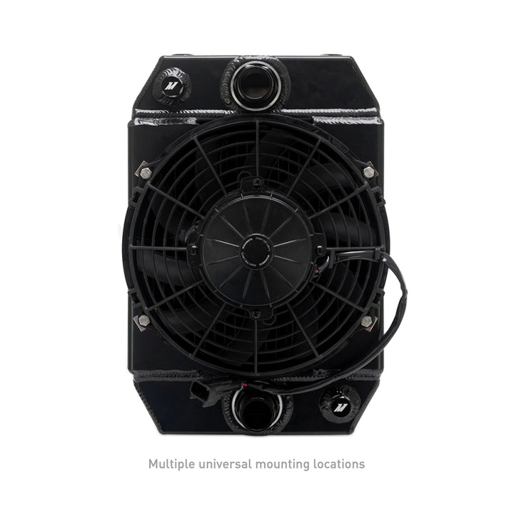 Mishimoto Universal Drag Race Performance Aluminum Radiator - Black - OneFastShop