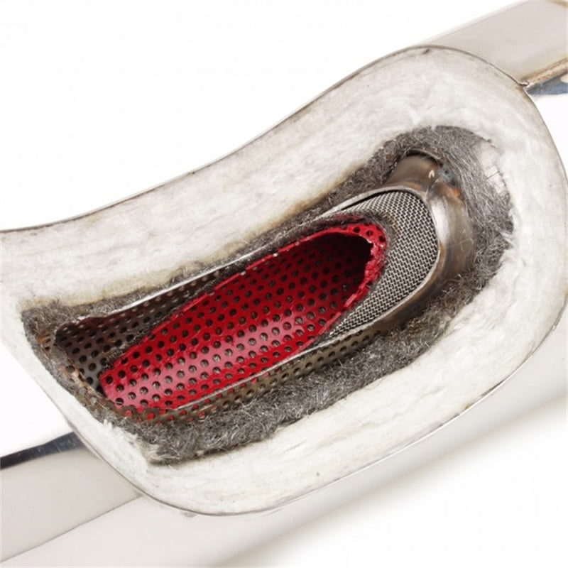 Skunk2 Universal Exhaust Muffler 60mm 2.25in Exhaust System Compatible with Honda Civic 2006-2010 and More