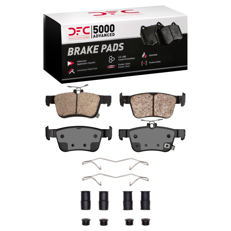 DFC 5000 Advanced Ceramic Rear Brake Pad Kit - Honda Civic / Acura RDX 2016-2026
