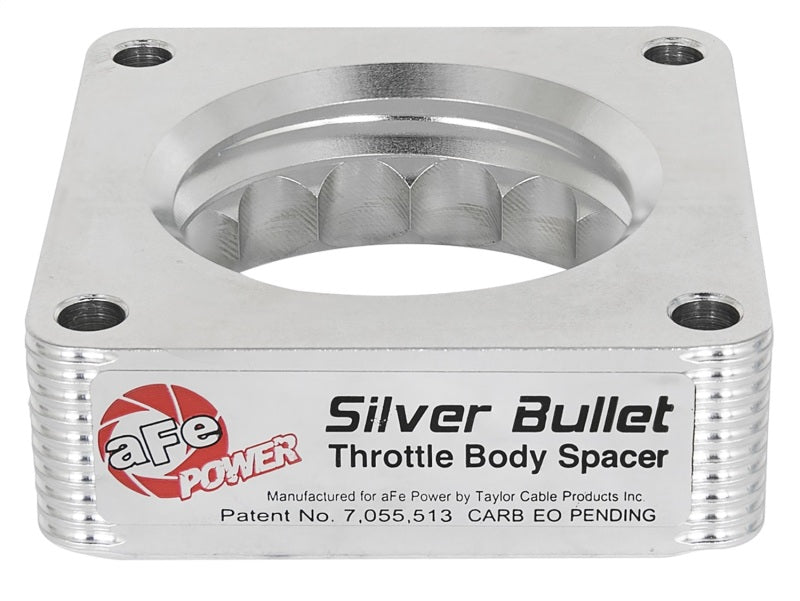 aFe Silver Bullet Throttle Body Spacer – for 2003–2006 Nissan 350Z V6 3.5L (VQ35DE) - OneFastShop