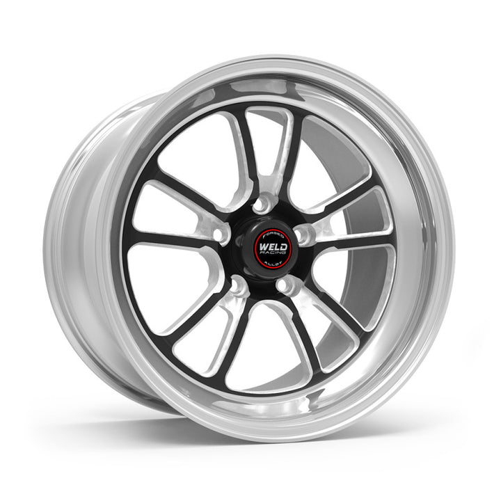 Weld S70 RT-S 18x8in/5x120.65 BP/4.7in. BS - Black Center - Polished Shell Wheel