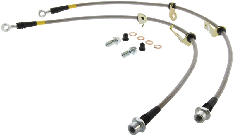 StopTech Stainless Steel Front Brake Lines for 06-17 Lexus HS250h and Toyota RAV4 - OneFastShop