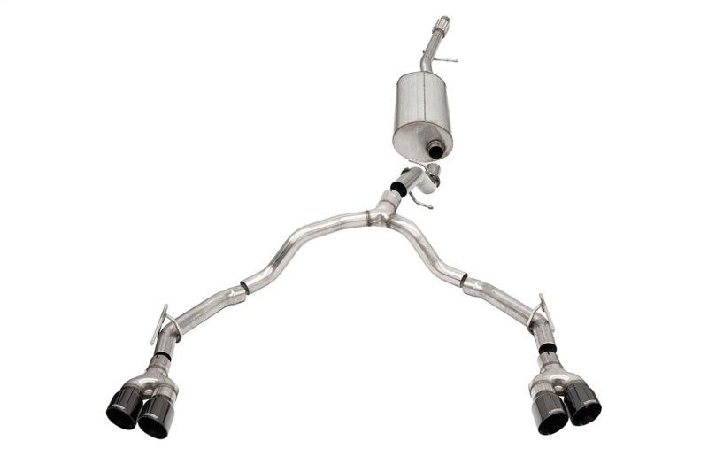 CORSA Performance 2021-2024 Suburban Yukon XL 5.3L 4WD Dual Rear 3in 2.75in Sport Cat-Back DW 4in BlackTips