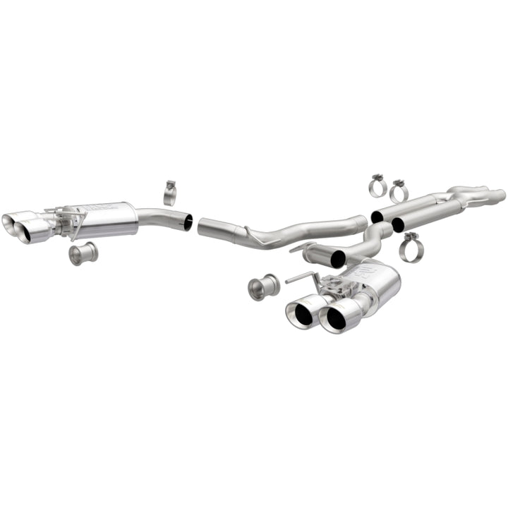MagnaFlow Cat-Back Exhaust System 2018-2023 Ford Mustang GT 5.0L Competition Dual Exit 4in Tips - OneFastShop