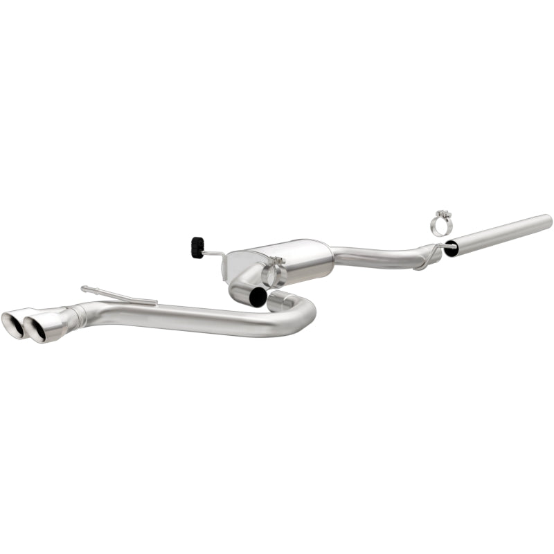 Magnaflow Cat-Back Exhaust System 2015 Volkswagen Golf 1.8L Dual Driver Side Exit 2.5in Polished Tips - OneFastShop