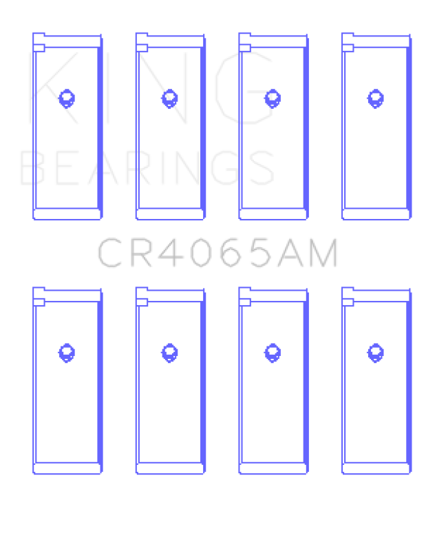 King Engine Bearings Rod Bearing Set - Size STD for 91-04 Nissan 146CI/2.4L KA24DE L4/89-97 146CI/2.4L KA24E L4