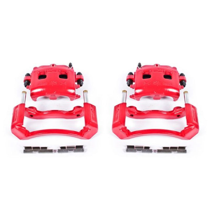 PowerStop Front Red Calipers with Brackets Pair for 02-05 Dodge Ram 1500 - OneFastShop