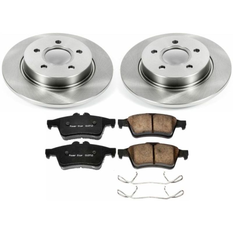 PowerStop Rear Autospecialty Brake Kit with Z17 Pads for 12-18 Ford Focus - OneFastShop