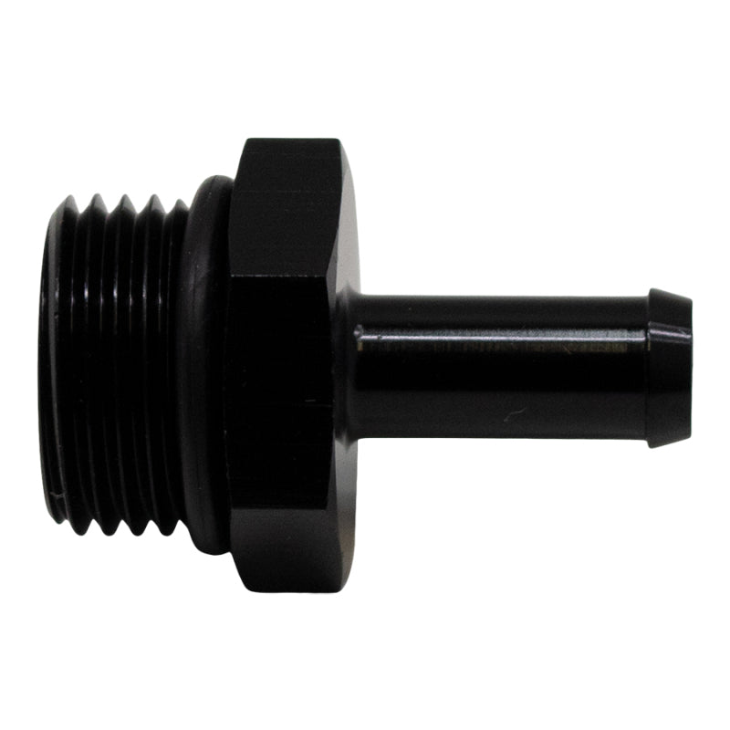 DeatschWerks 8AN ORB Male to 5/16in Male Barb Fitting Anodized Matte Black