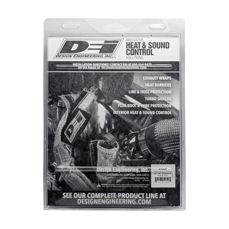 DEI Titanium Exhaust Sleeve - 4in Diameter, 24in Length