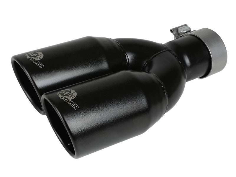 aFe Vulcan Series 3 Inch-2-1/2 Inch 304 SS Cat-Back 2020 Jeep Gladiator (JT) V6-3.6L With Black Tips