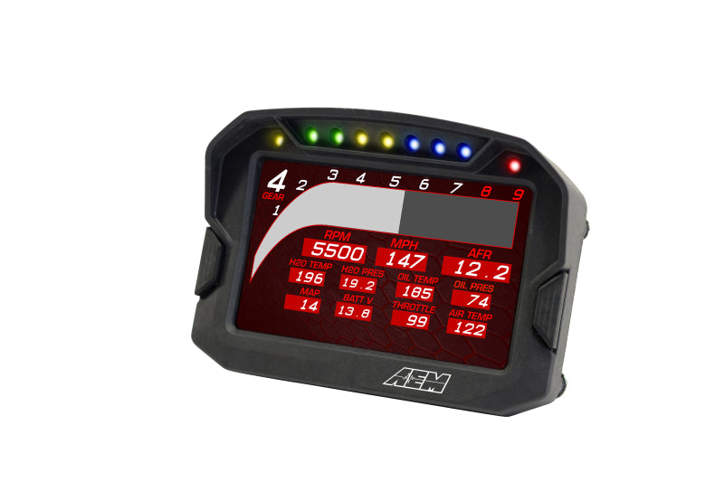 AEM CD-5G Carbon Digital Dash Display w/ Interal 10Hz GPS & Antenna - OneFastShop