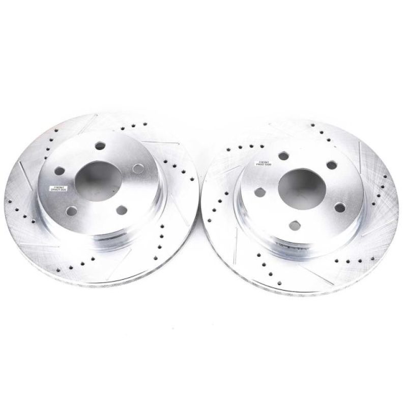 PowerStop Front Evolution Drilled & Slotted Rotors - Chrysler Aspen 2007-2009 - OneFastShop