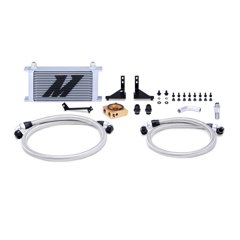 Mishimoto Oil Cooler Kit Thermostatic Silver - Ford Fiesta ST 2014-2016