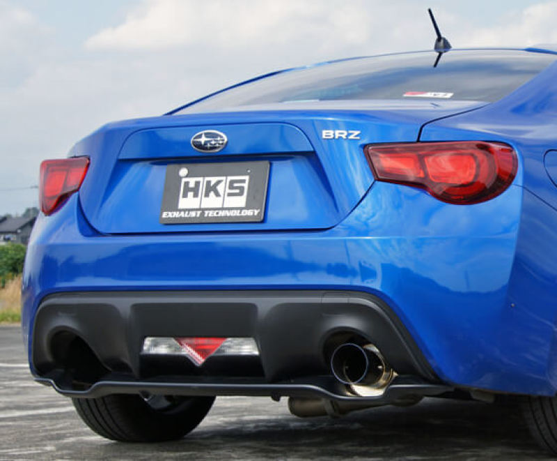 HKS Hi-Power Single Racing V1 Exhaust for 12-21 Scion/Toyota FRS/86 SUS304 No Coating