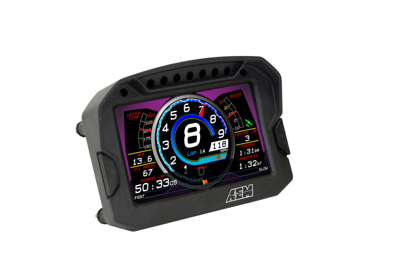 AEM CD-5LG Carbon Logging Digital Dash Display w/ Internal 10Hz GPS & Antenna - OneFastShop