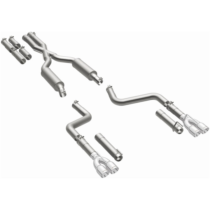 MagnaFlow Cat-Back Exhaust System with 3in Quad Tips - 2017+ Dodge Challenger - OneFastShop