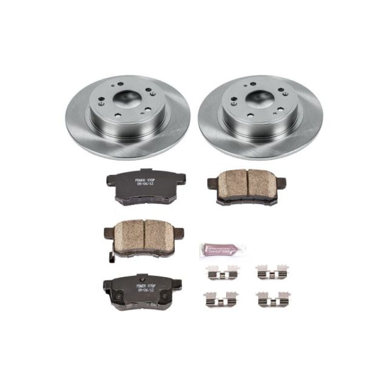 PowerStop Rear Brake Kit Z17 Ceramic Pads 11-14 Acura TSX - OneFastShop