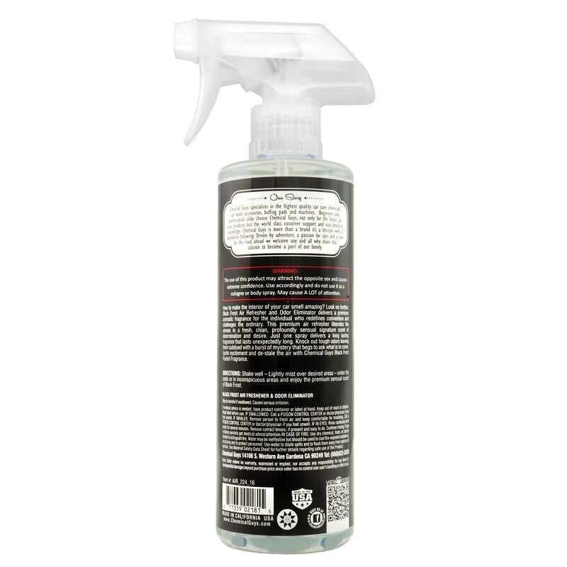 Chemical Guys Black Frost Air Freshener & Odor Eliminator 16oz